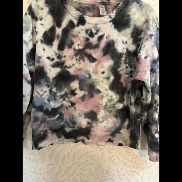 EUC Nordstrom Trendy Tie-Dye Crew Neck Sweatshirt - Size L - Picture 4 of 6